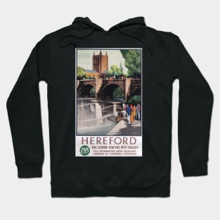 Hereford - Vintage Railway Travel Poster - 1923-1947 Hoodie